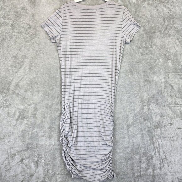 prAna Dress Womens Small Striped Ruched Stretch Short Sleeve Casual W31180370 - Picture 10 of 10